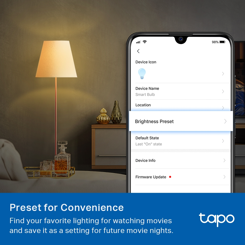TP-LINK Tapo L510E Akıllı Wi-Fi Ampul 2'li Paket - E27 8.7W 60W