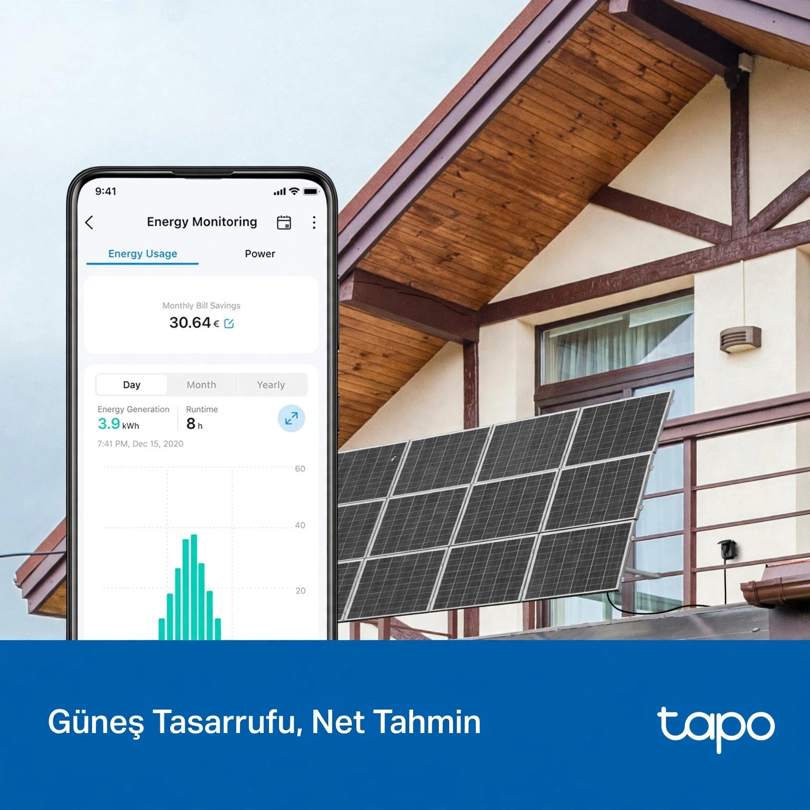 TP-LINK TAPO-P410M Matter IP54 16A 3680W Enerji İzlemeli Akıllı Dış Mekan Wıfı Priz