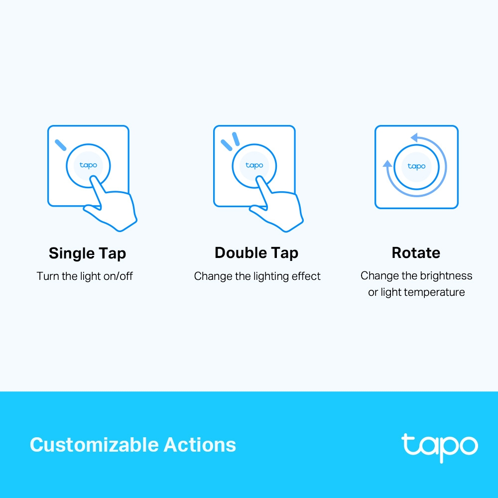 TP-LINK Tapo S200D Akıllı Uzaktan Işık Kontrol Anahtarı