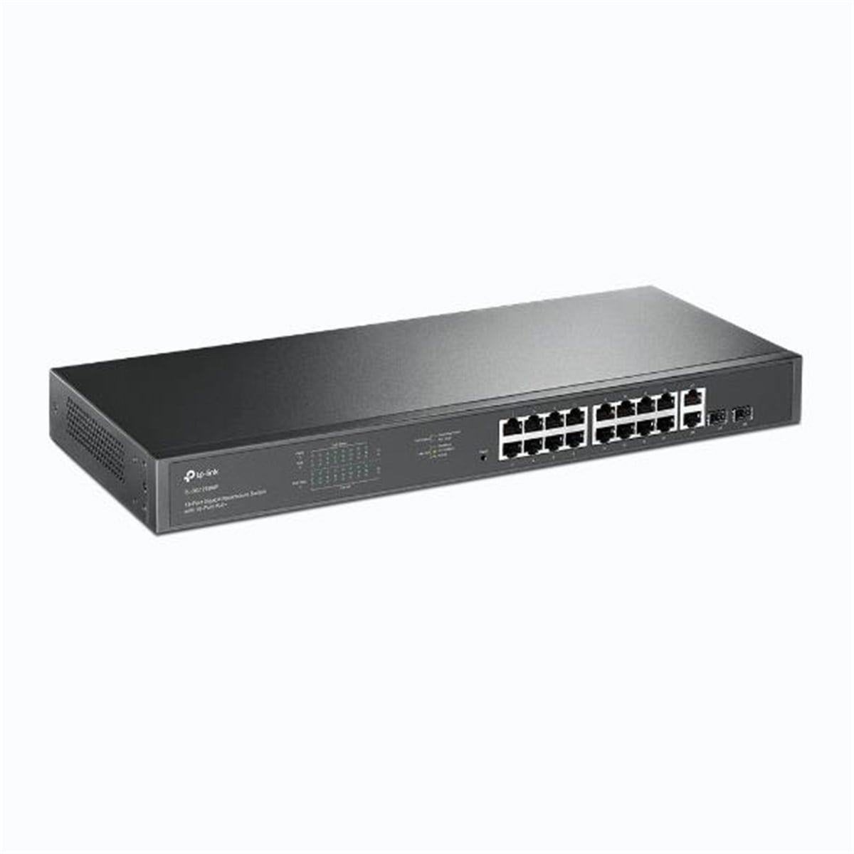 TP-LINK TL-SG1218MP 16 PORT GIGABIT+ 2XRJ45/2XSFP COMBO RACKMOUNT 250W POE SWITCH 250W POE SWITCH