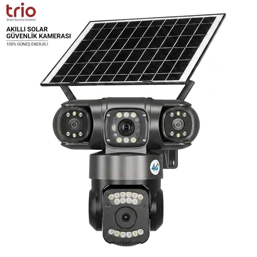 TRİO TR-SGX349 3 LENS AOV 4G-LTE PTZ SOLAR KAMERA