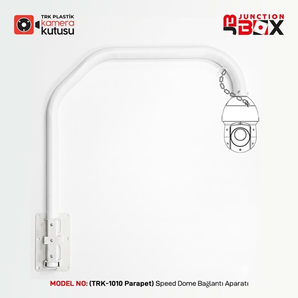 (TRK-1010 Parapet) Metal Speed Dome Bağlantı Aparatı (RAL 9016)