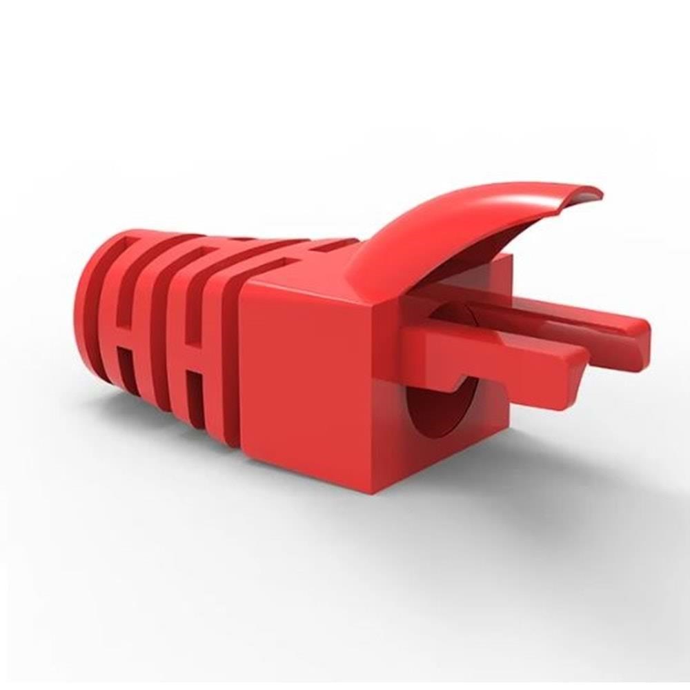 TRKLink PVC RJ45 BOOTS KONNEKTÖR KIRMIZI 50 'li PAKET TRK-N