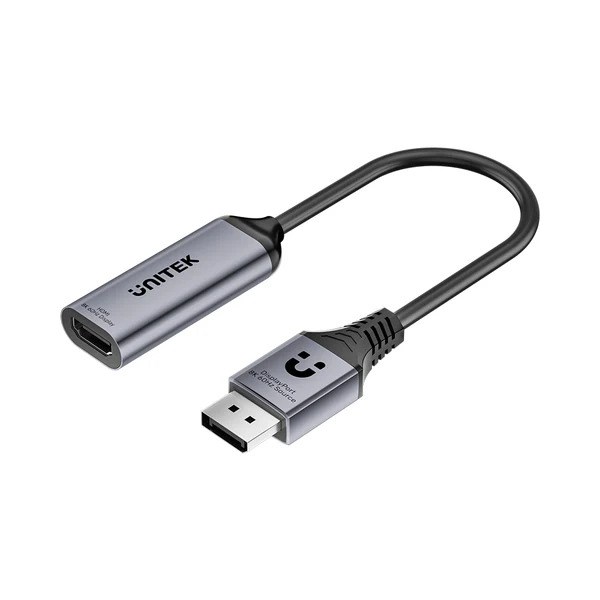 UNITEK 8K 60HZ DISPLAYPORT TO HDMI ADAPTOR (V1617AGY01)