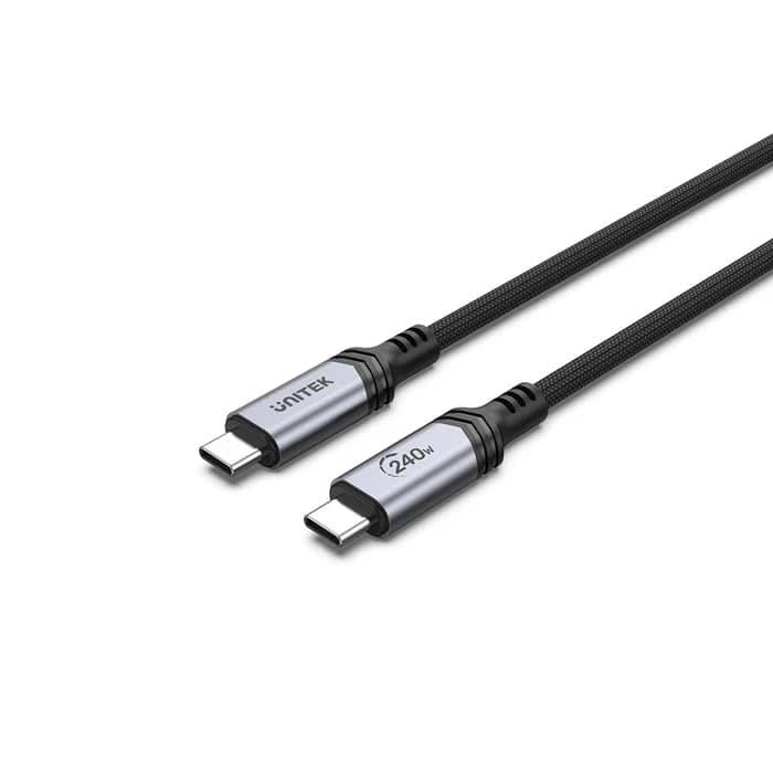 UNITEK TYPE-C HIZLI ŞARJ KABLOSU 2MT 240W (C14110GY-2M)