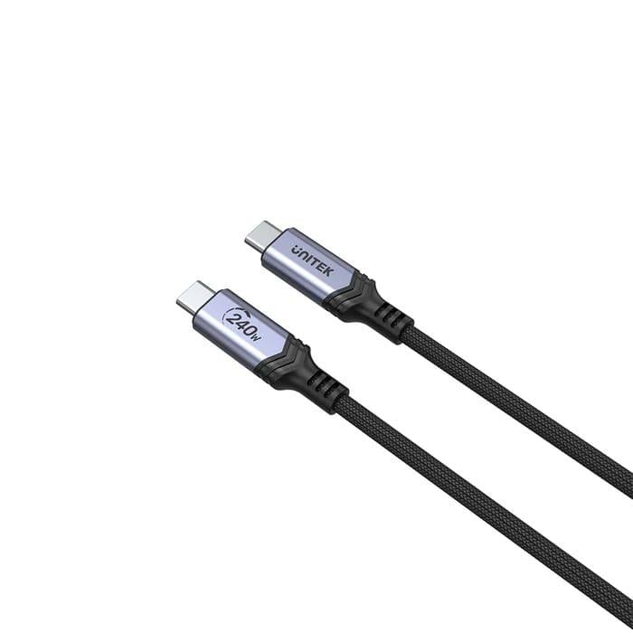 UNITEK TYPE-C HIZLI ŞARJ KABLOSU 2MT 240W (C14110GY-2M)