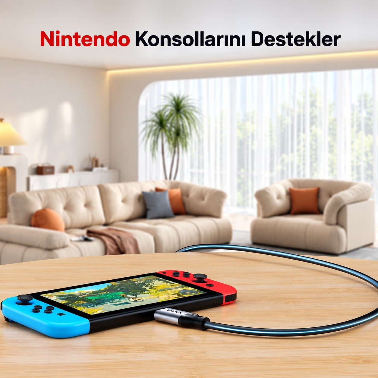 UNITEK USB-C TO ETHERNET KABLO 3M (C18148AGY01-3M)