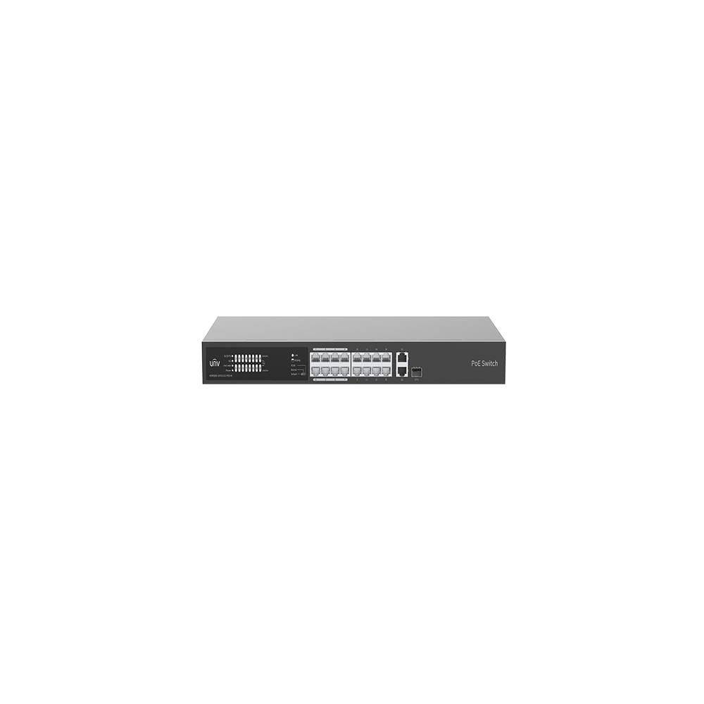 UNV NSW2020-16T1GT1GC-LPOE-IN 16 Port 10/100Mbps  PoE  150W  Yönetilemez Switch