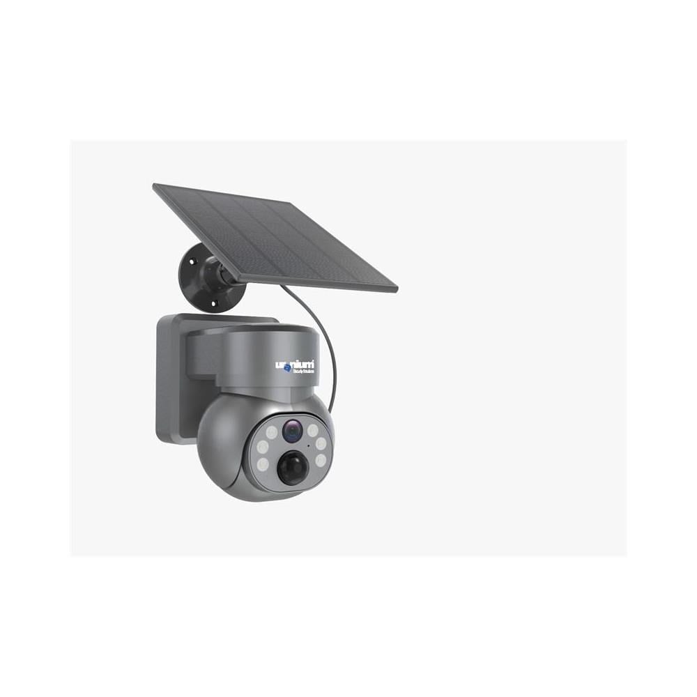 URANIUM ANP-PT4015BSW-S 4MP 3.6MM LENS 15MT IR+ 15MT BEYAZ LED ÇİFT YÖNLÜ KONUŞMA IP65 WIFI SOLAR KAMERA GRİ RENK(UBOX)