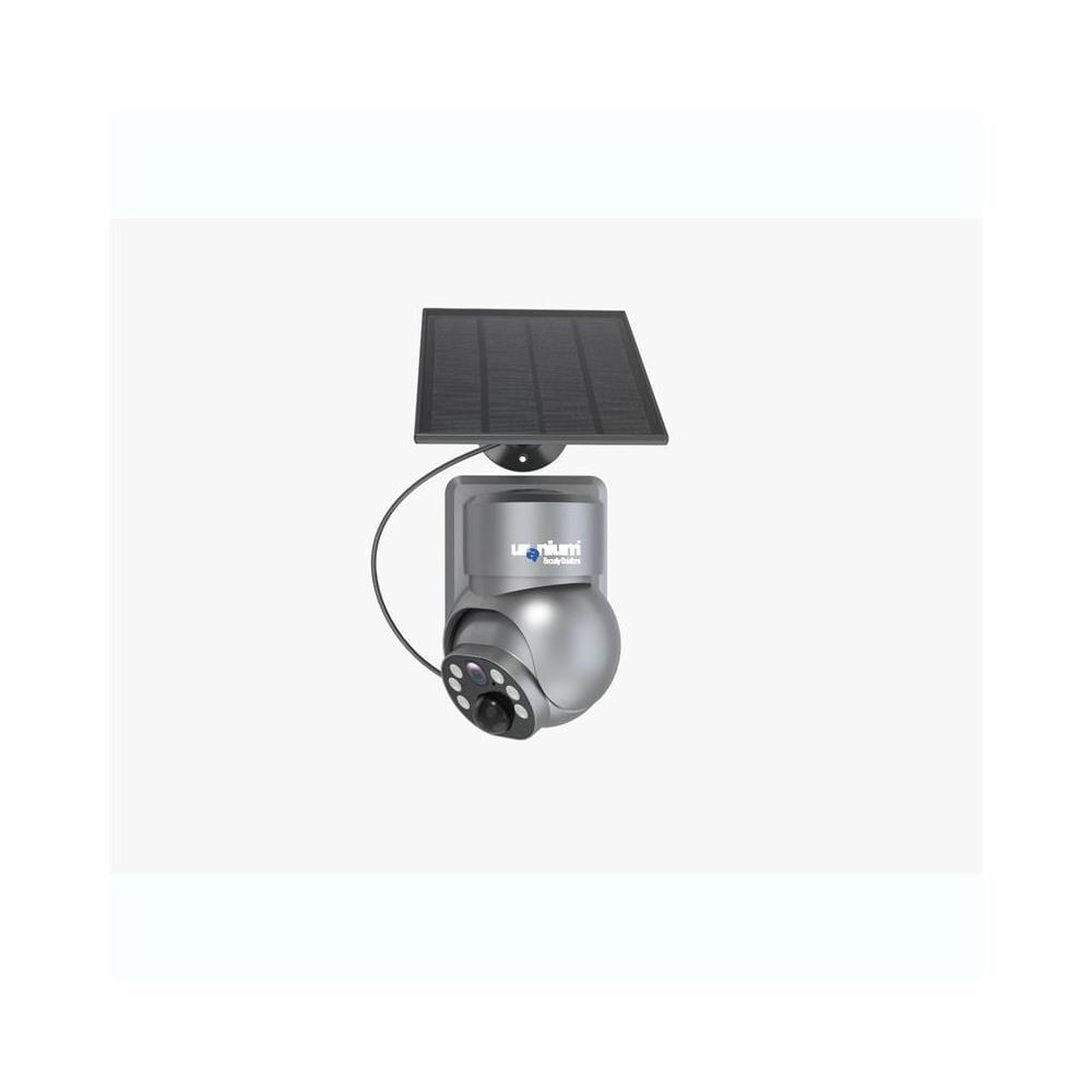 URANIUM ANP-PT4015BSW-S 4MP 3.6MM LENS 15MT IR+ 15MT BEYAZ LED ÇİFT YÖNLÜ KONUŞMA IP65 WIFI SOLAR KAMERA GRİ RENK(UBOX)