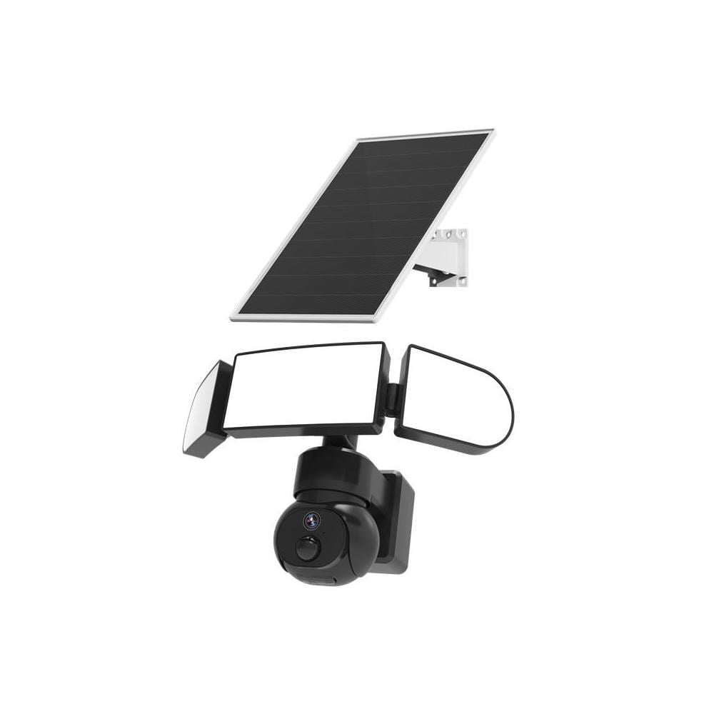 URANIUM ANP-PT4415BS4G-S 4MP 3.6MM LENS 4G/LTE 50 METRE FLOODLIGHT GECE GÖRÜŞÜ SİYAH RENK IP65 SOLAR KAMERA(UBOX)