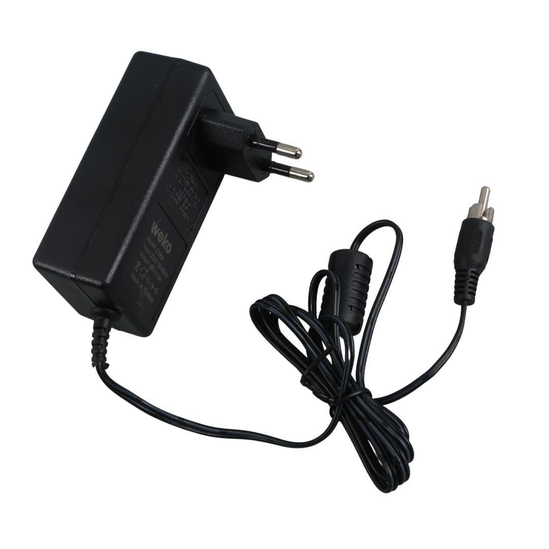 Weko 16 Volt - 2. Amper Tos Fişli Rca Yerli Üretim Priz Tipi Santral Adaptörü