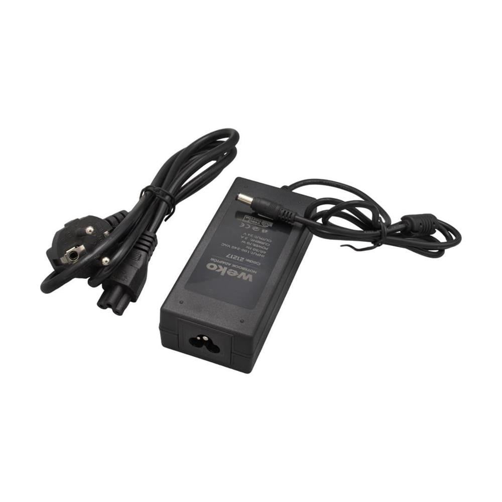 WEKO 24 VOLT - 3 AMPER - 70 WATT 5.5*2.5 UÇLU YERLİ ÜRETİM MASAÜSTÜ PLASTİK KASA ADAPTÖR  21217
