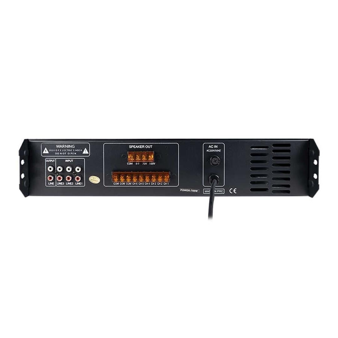Westa WM-2700U 700W USB/BT/SD 6 Bölgeli Hat Trafolu Mikser Amfi - Anfi