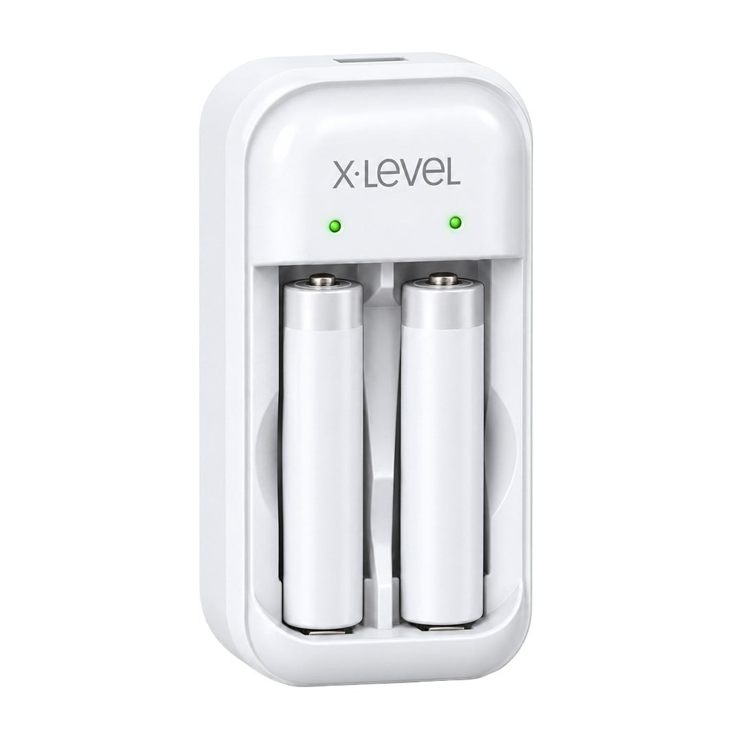 X-Level CH1 205 NiMH AA-AAA 2 Yuvalı LED Göstergeli Beyaz Pil Şarj Cihazı