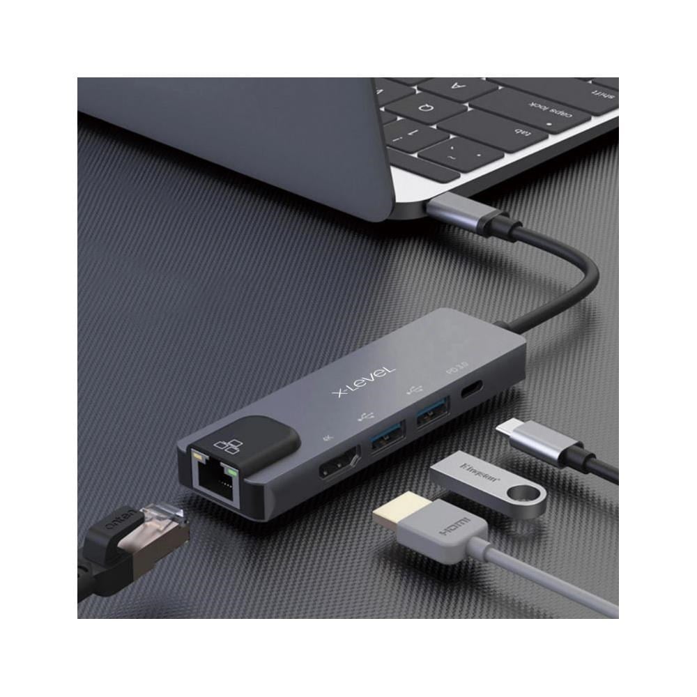 X-LEVEL XMH7810 X-MULTIDOCK 5IN1 TYPE-C TO USB HUB