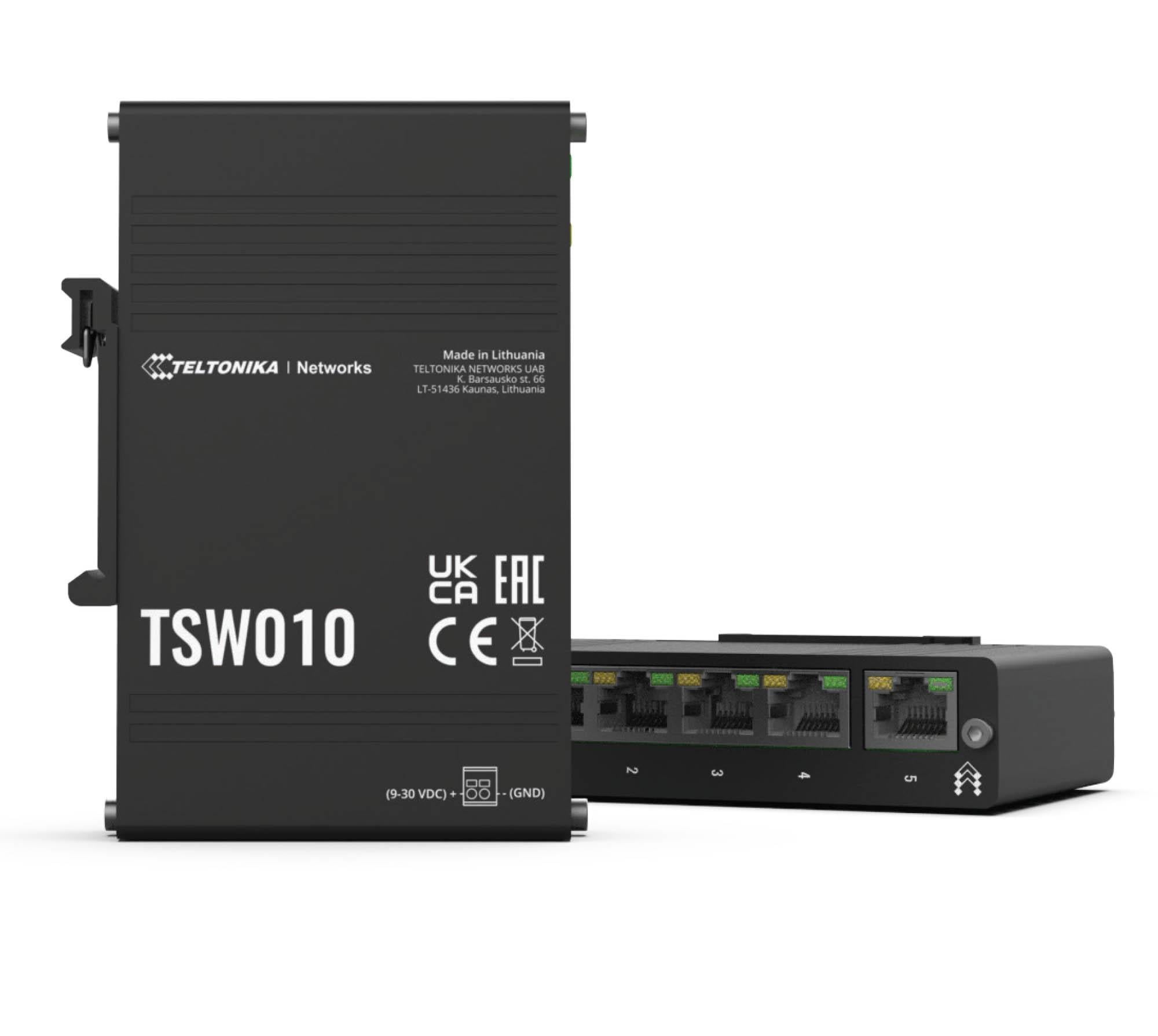 Yönetilemeyen Endüstriyel Tip Switch<br>
5 x 10/100 Mbps RJ45 port<br>
Unmanaged Industrial Switch