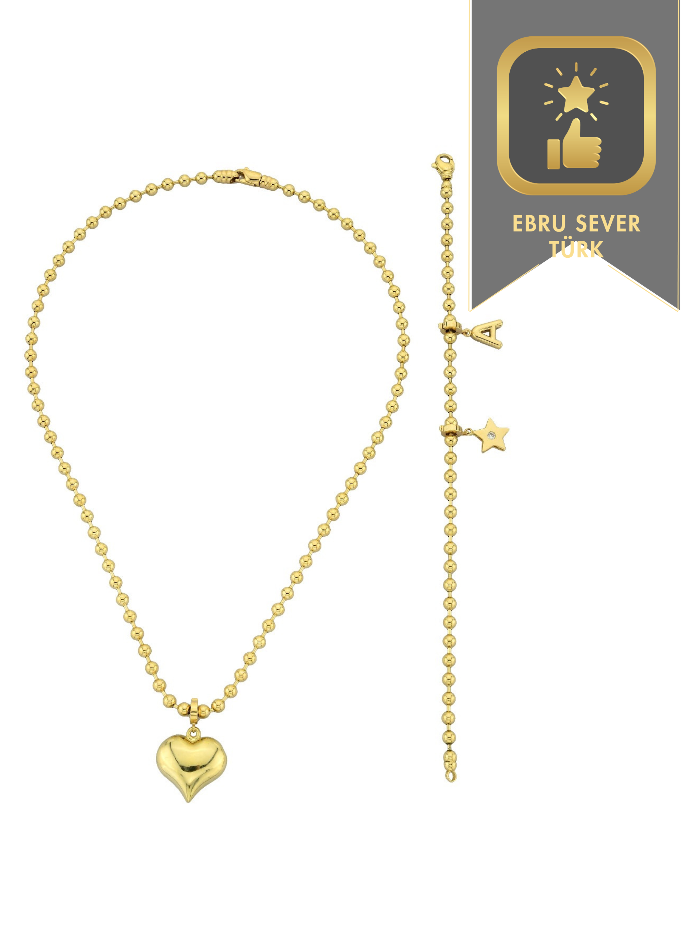 Kalp Charm Kolye
