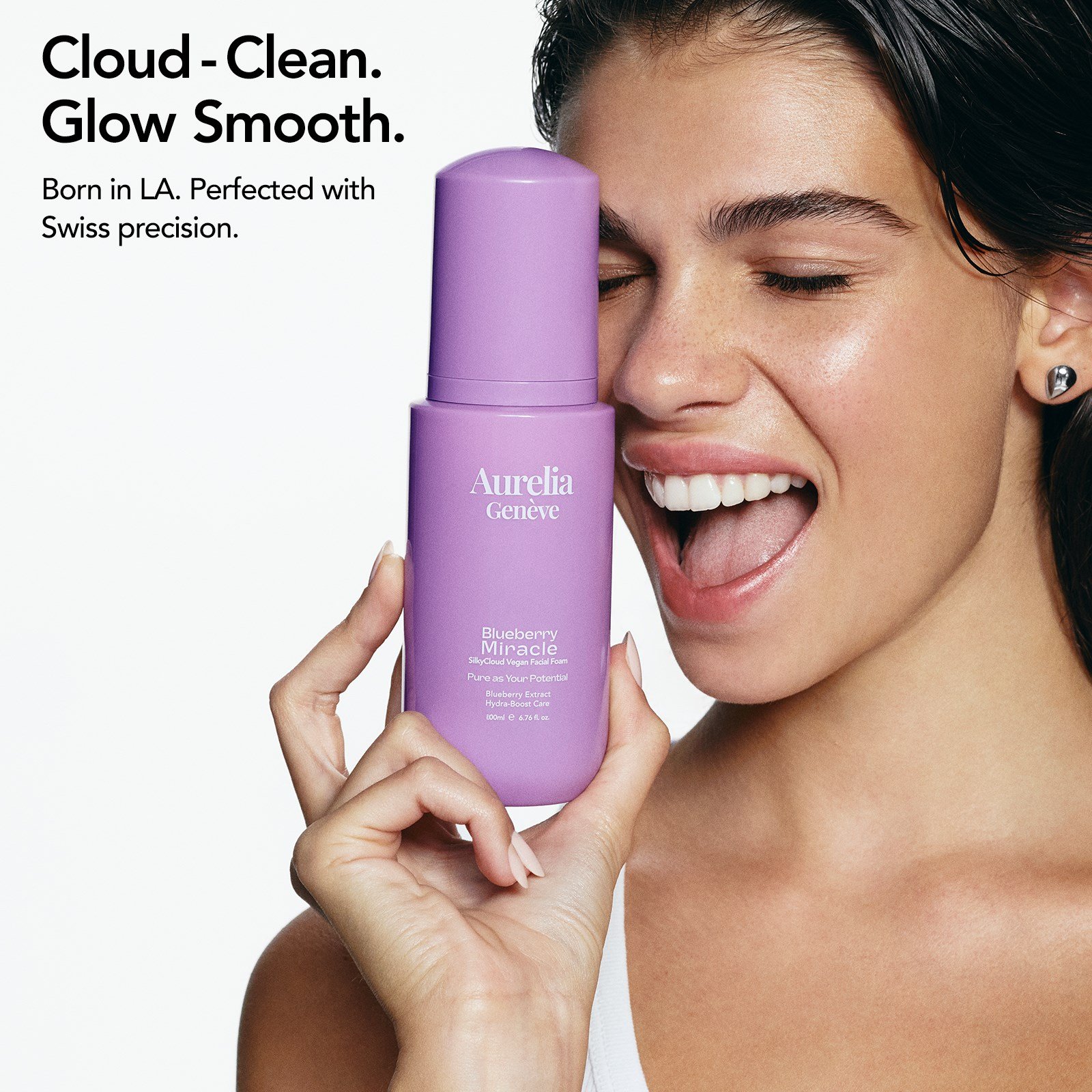Aurelia Geneve Blueberry Miracle Silkycloud Vegan Facial Foam 200ml