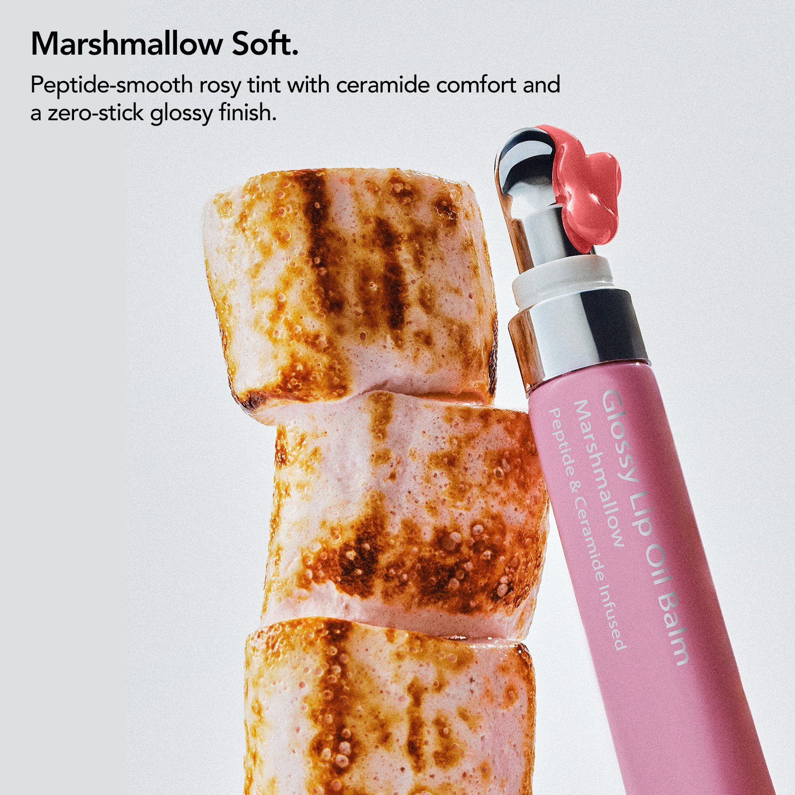 Aurelia Geneve Glossy Lip Oil Balm Peptide & Ceramid Infused - Marshmallow
