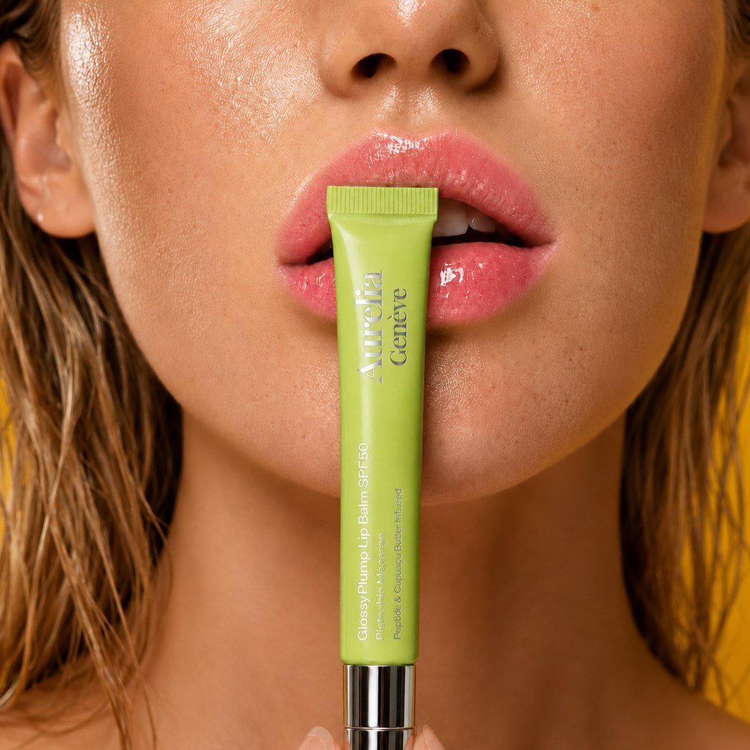 Aurelia Geneve Glossy Plump Lip Balm Spf50 - Pistachio Macaron