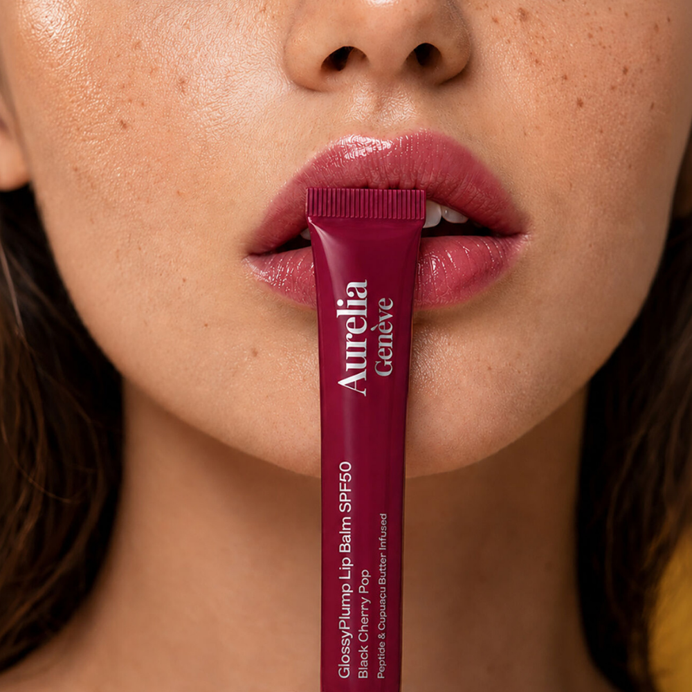 Aurelia Geneve Glossy Plump Lip Balm Spf50 - Black Cherry Pop