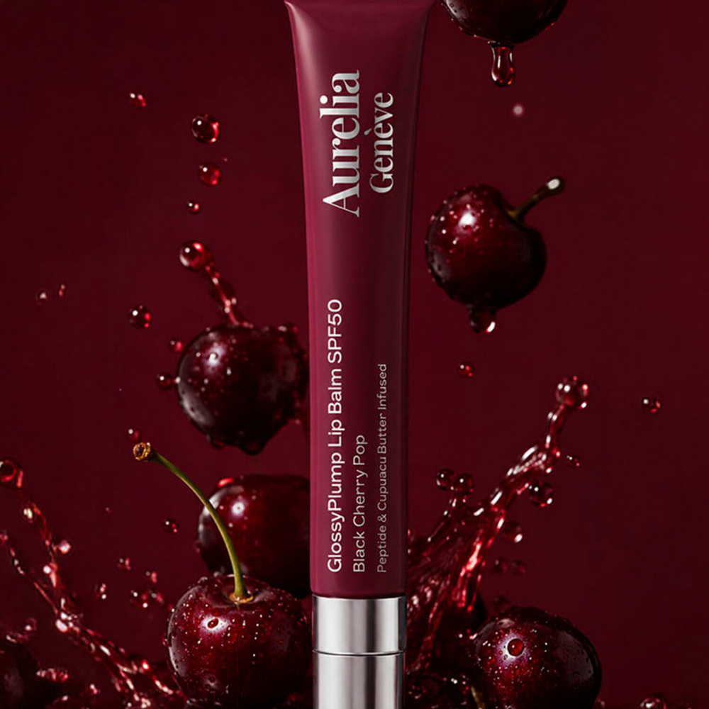 Aurelia Geneve Glossy Plump Lip Balm Spf50 - Black Cherry Pop