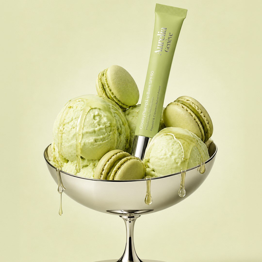Aurelia Geneve Glossy Plump Lip Balm Spf50 - Pistachio Macaron