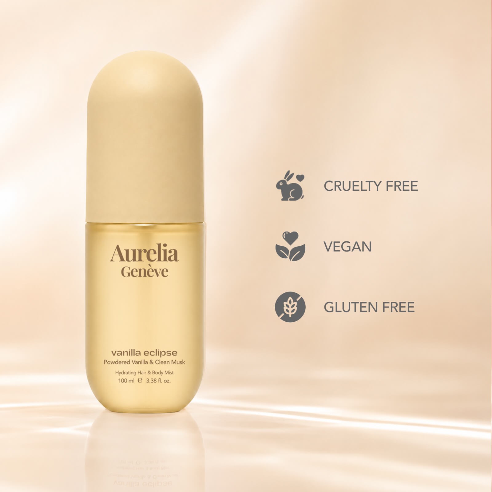 Aurelia Geneve Hydrating Hair & Body Mist - Vanilla Eclipse 100ml
