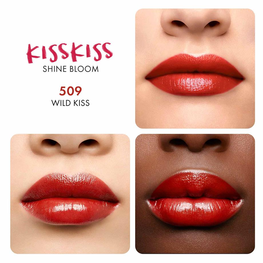 GuerlainKiss Kiss Shine Bloom Lipstick 509 Wild Kiss