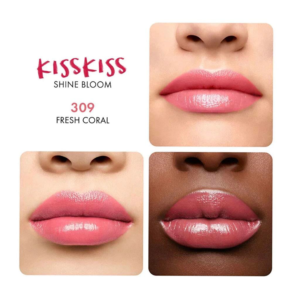GuerlainKiss Kiss Shine Bloom Lipstick 309 Fresh Coral