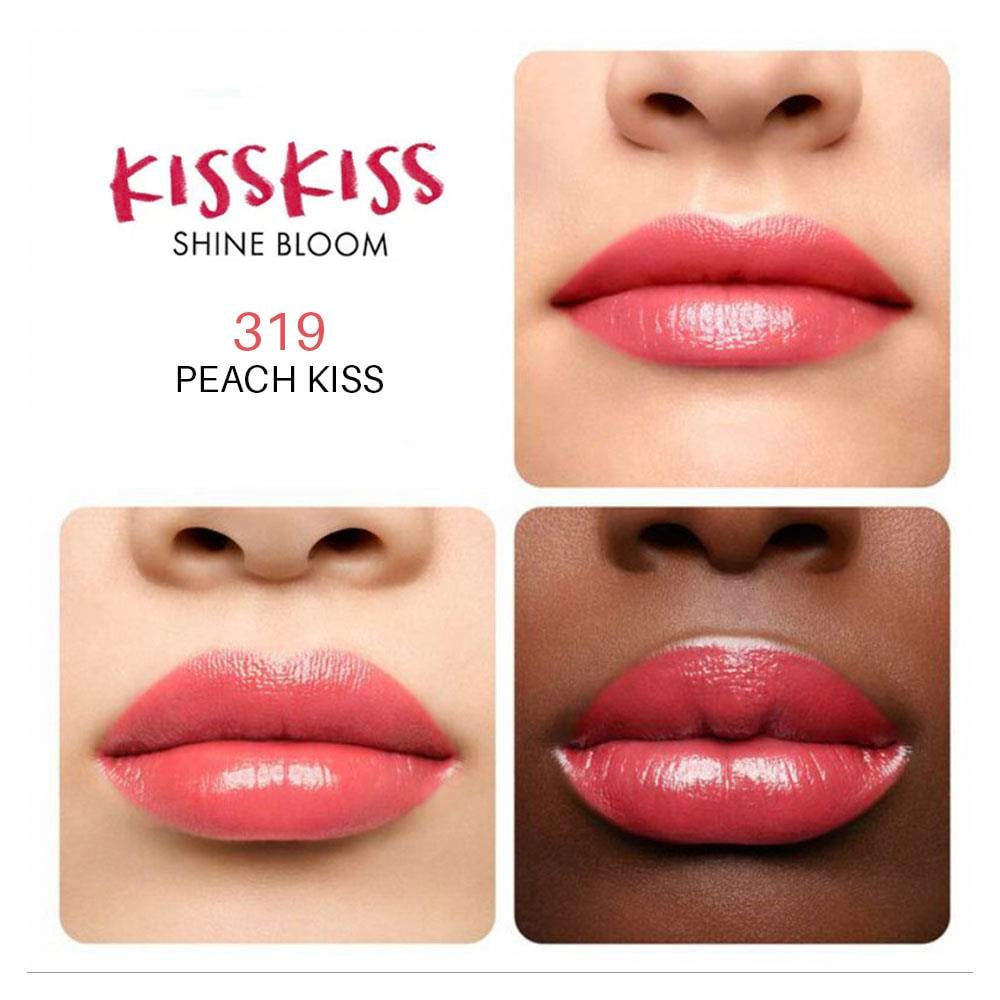 GuerlainKiss Kiss Shine Bloom Lipstick 319 Peach Kiss