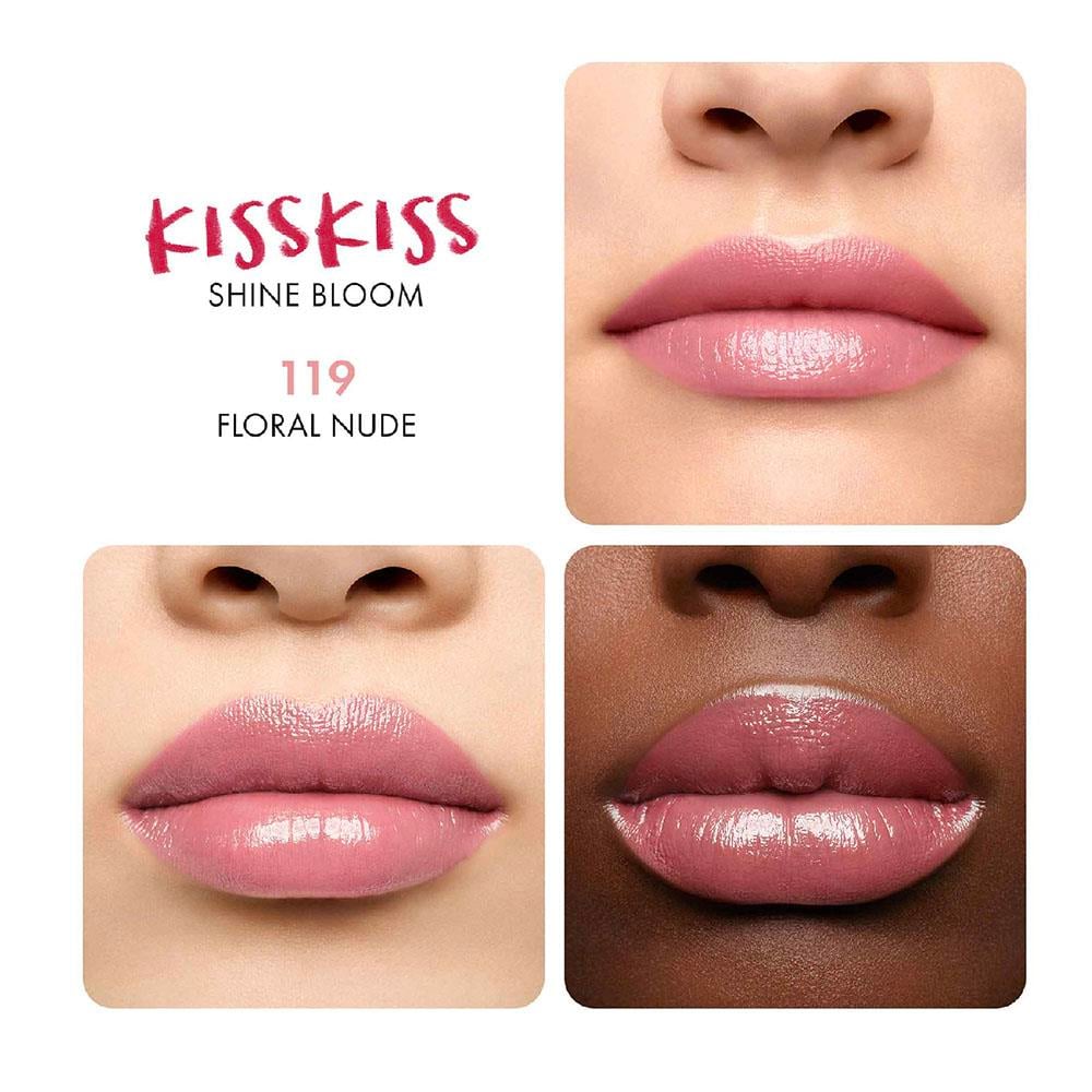 GuerlainKissKiss Shine Bloom Lipstick 119 Floral Nude
