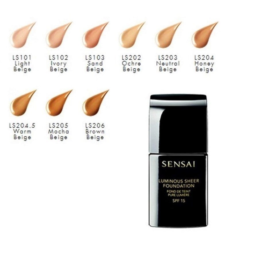 Sensai Luminous Sheer Foundation Spf15 Ls102 Ivory Beige 30 ml