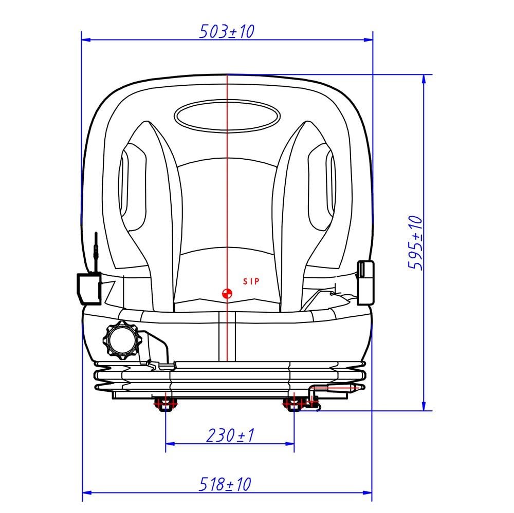 PDGR 14583194 SEAT FORKLİFT KOLTUĞU