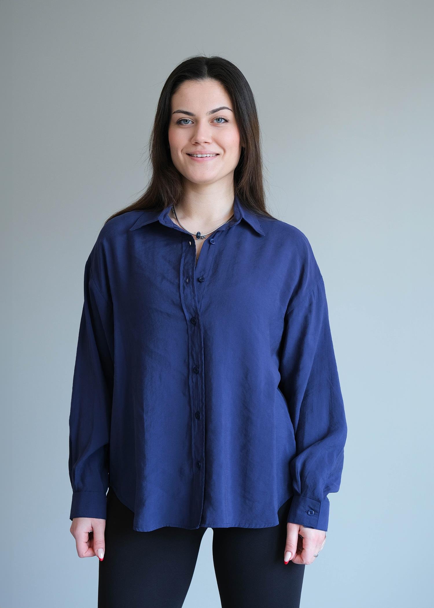 Basic Gömlek Lacivert