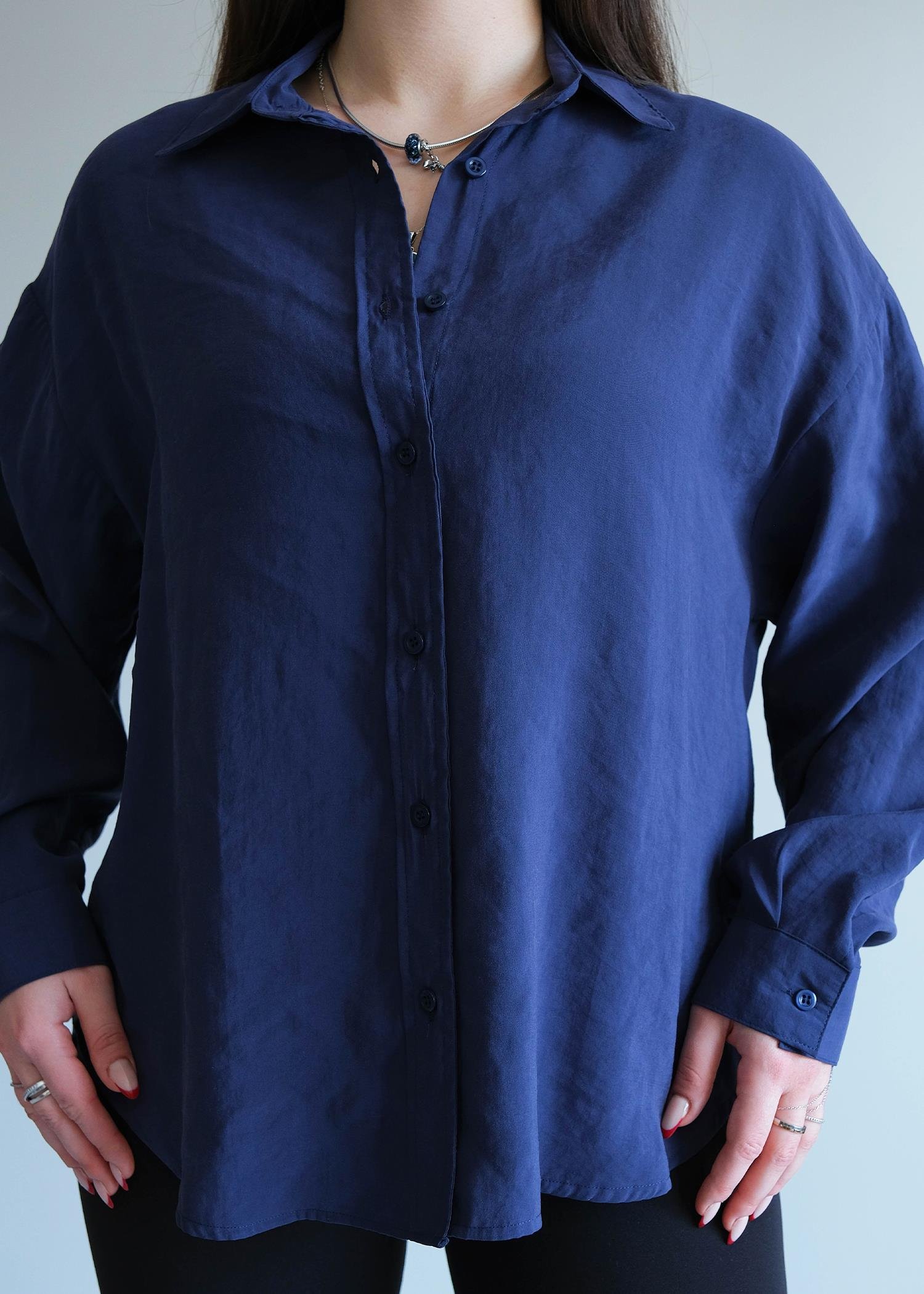 Basic Gömlek Lacivert