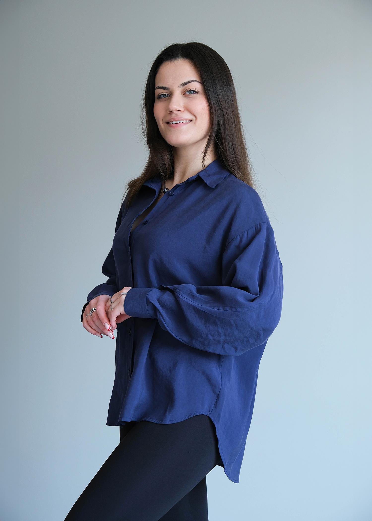 Basic Gömlek Lacivert