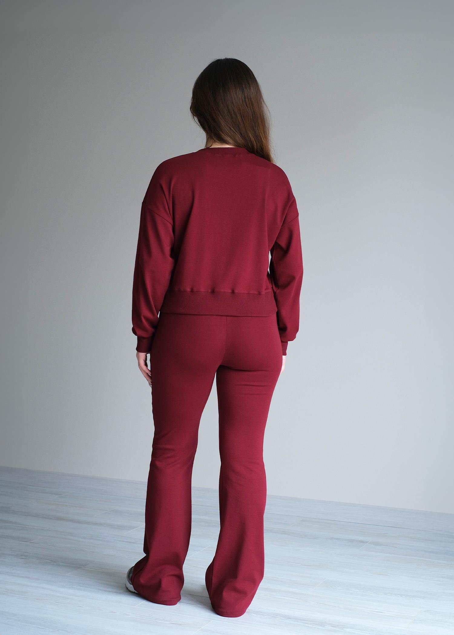 Bershka Ribanalı Takım Bordo