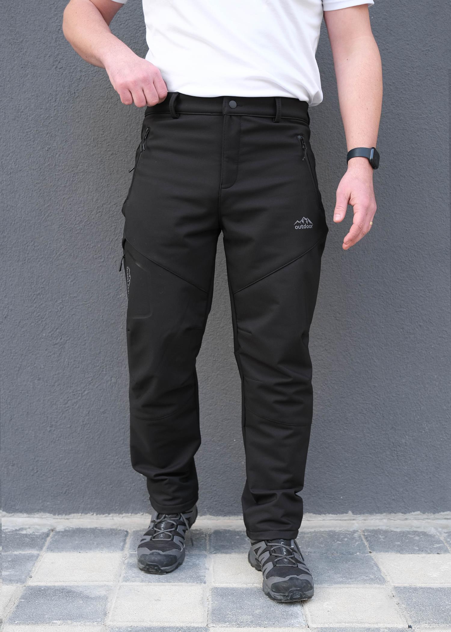 Erkek İçi Polarlı Outdoor Pantolon 3011GA25K Siyah