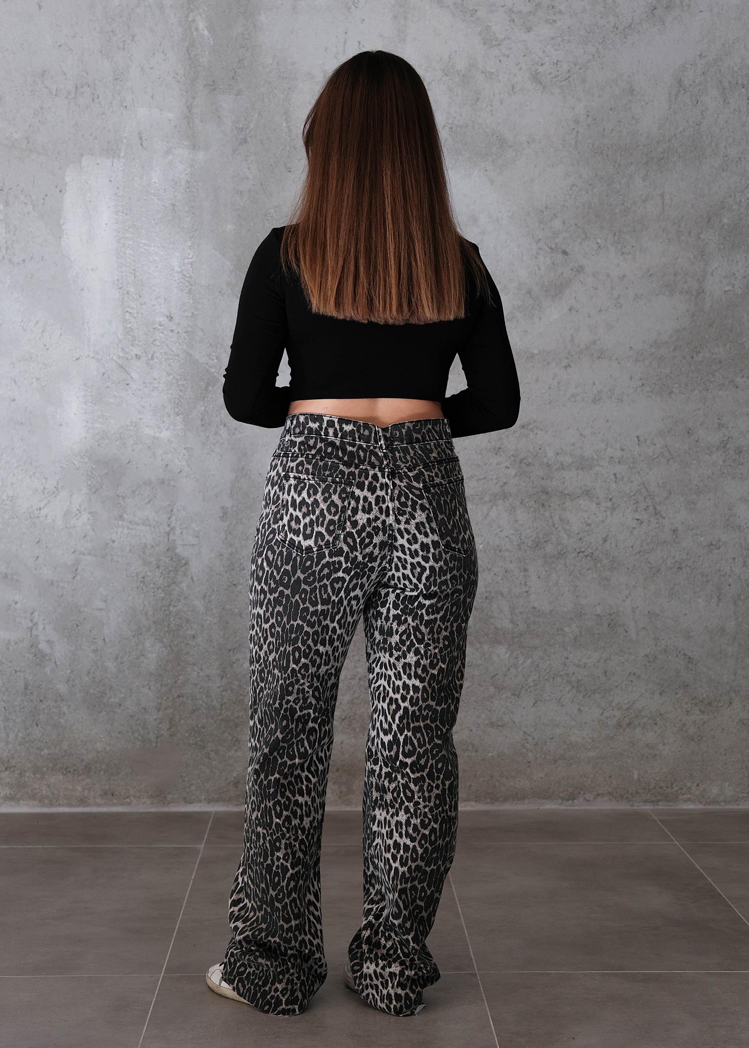 Kadın Bol Paça Zara Pantolon 538DEN25K Leopar