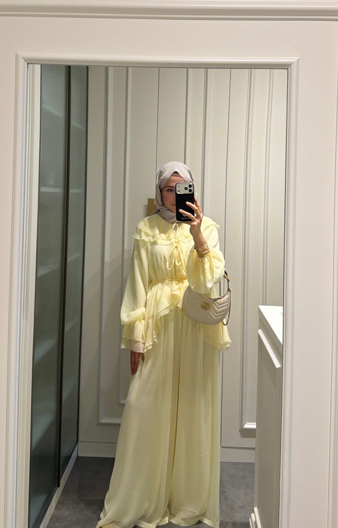  Şifon Pantolonlu Takım Butter Yellow