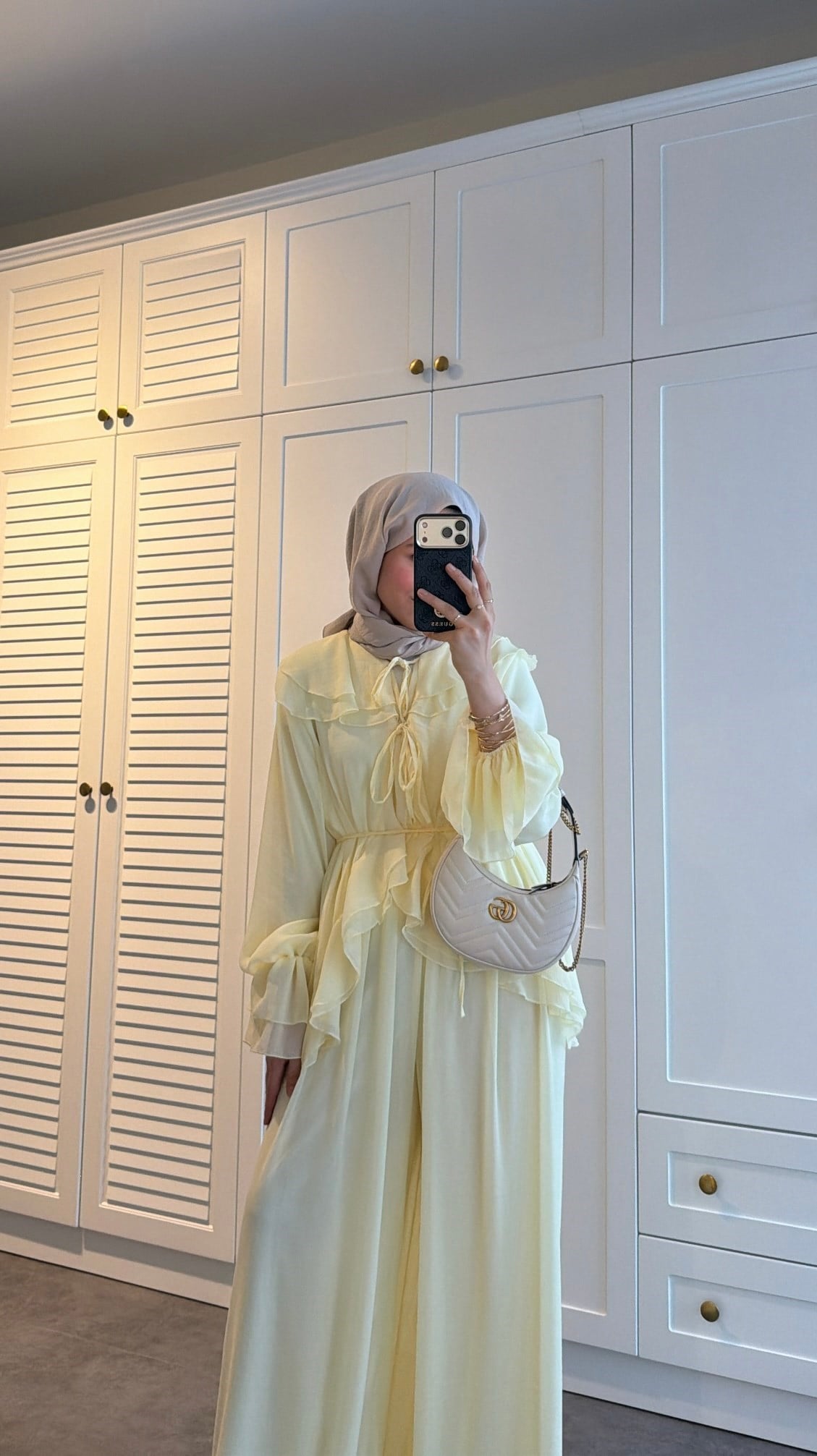  Şifon Pantolonlu Takım Butter Yellow