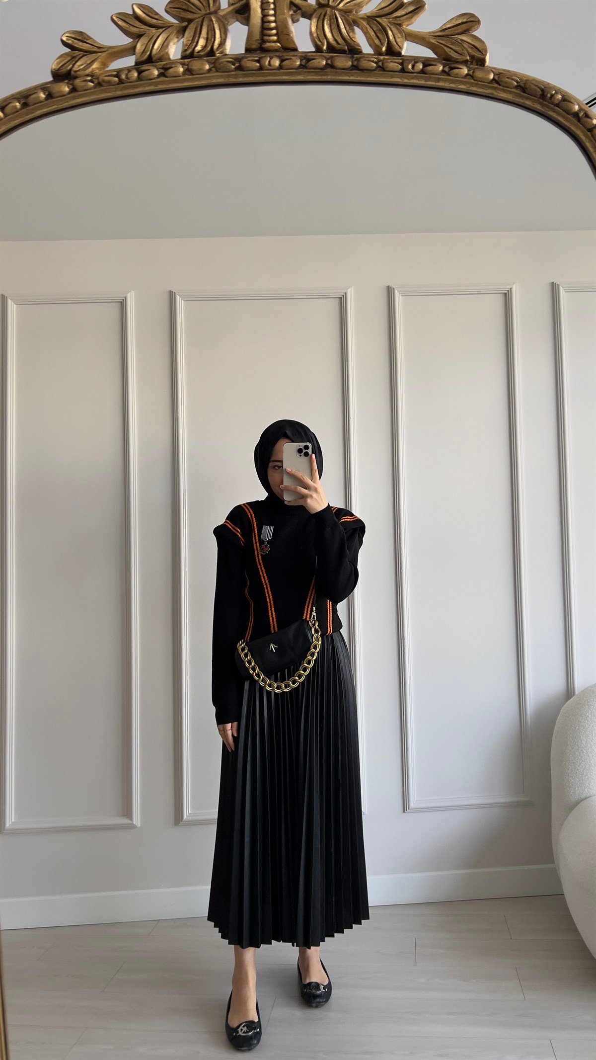 Arma Detaylı Triko Kazak