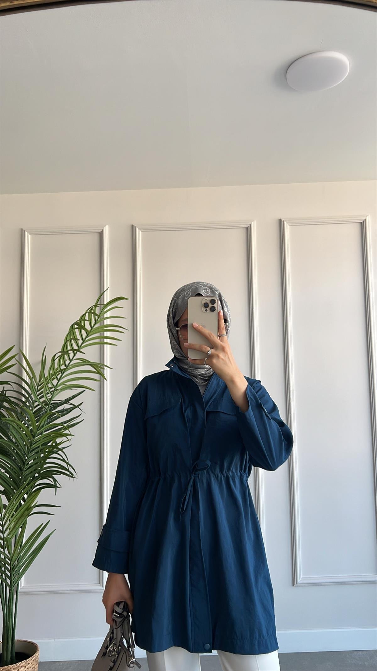 Bağlama Detaylı Ceket 