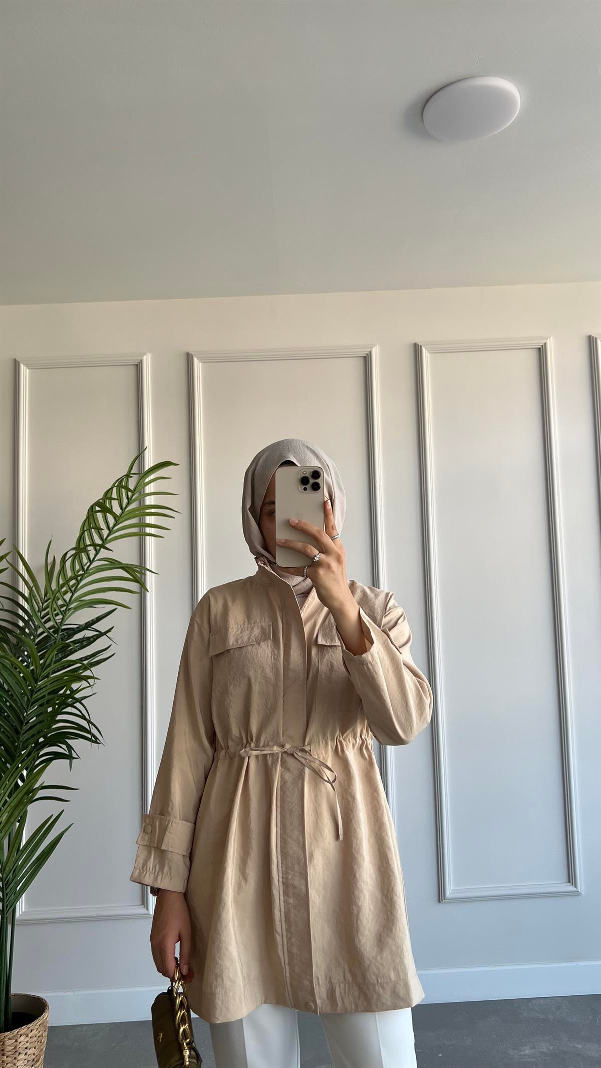 Bağlama Detaylı Ceket 