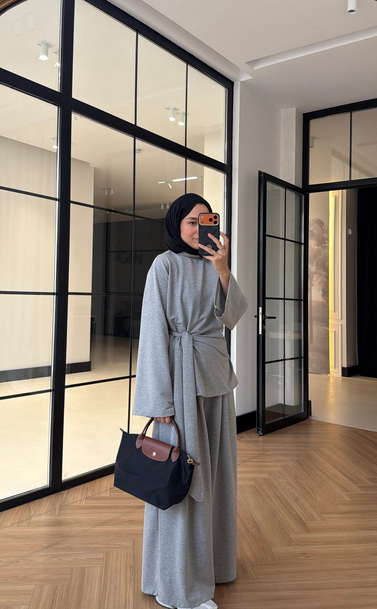 Bağlamalı Oysh Premium Takım Gri