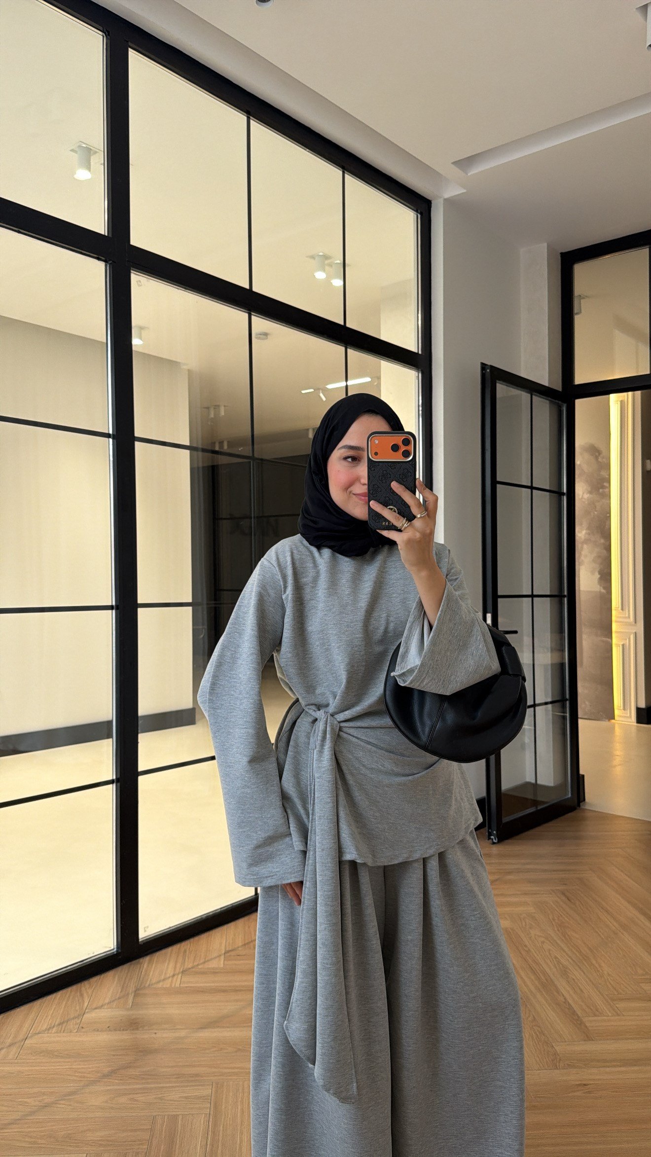 Bağlamalı Oysh Premium Takım Gri