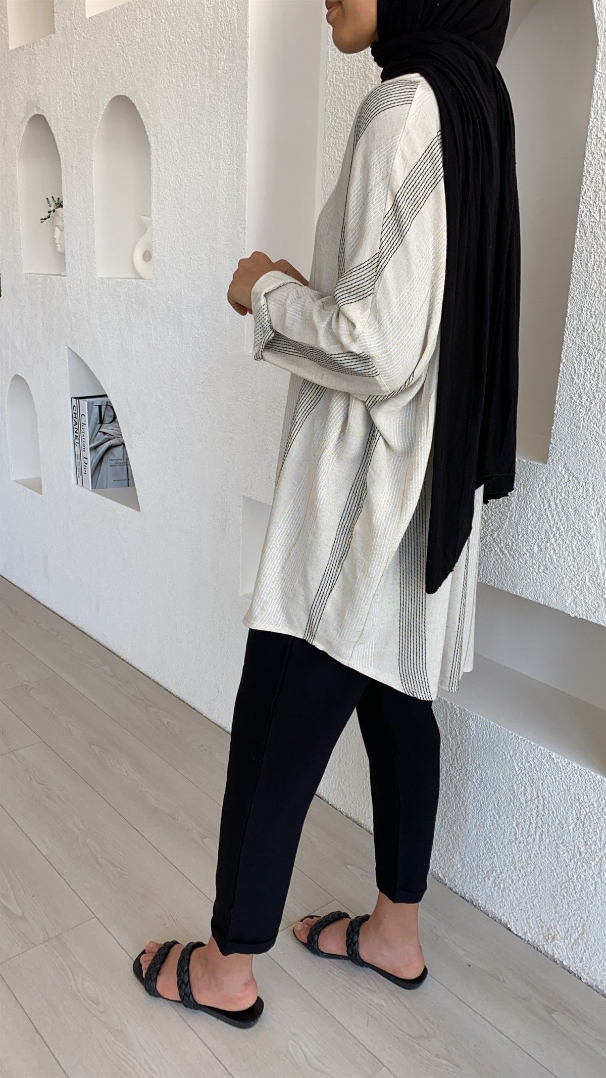 Bej Oversize Gömlek