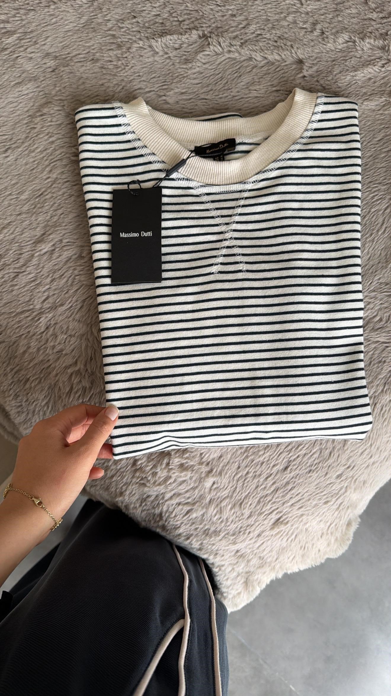 Çizgili Massimo Basic Sweat 